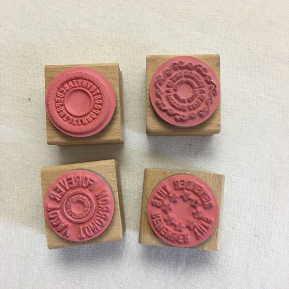 Set of Four Photo/Scrapbooking Rubber Stamps - Picture 2 of 7